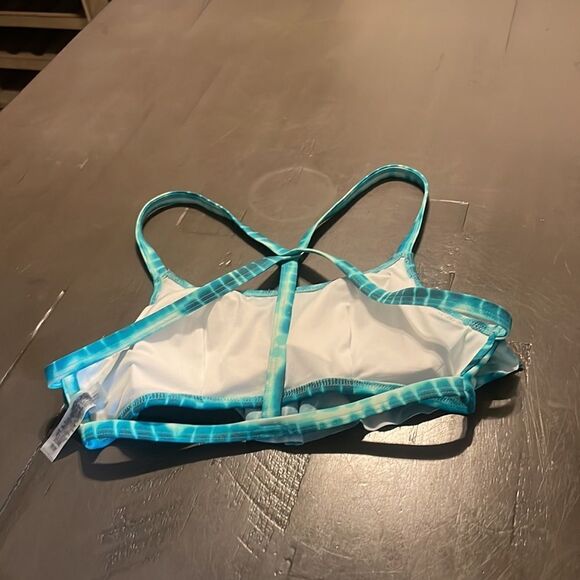 PINK Victoria’s Secret tie dye racerback flounce swim top SZ Xsmall - Picture 8 of 8